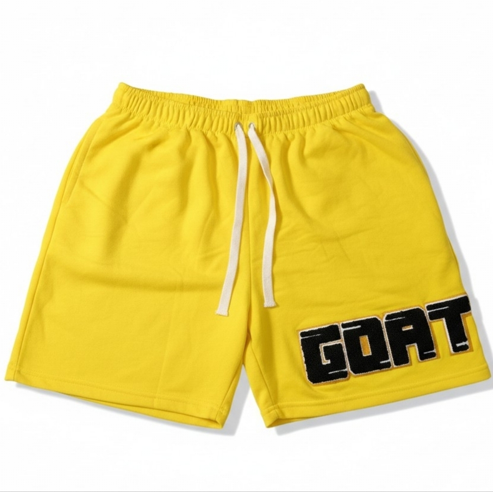 Laced Up By Sneak Gallery Yellow GOAT Shorts - NWT - Large
